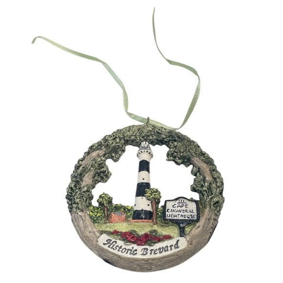 Hestia Ornament Cape Canaveral Lighthouse With Historic Brevard Design - Picture 1 of 3
